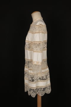 Dior White Lambskin Leather Jacket Spring, 2005