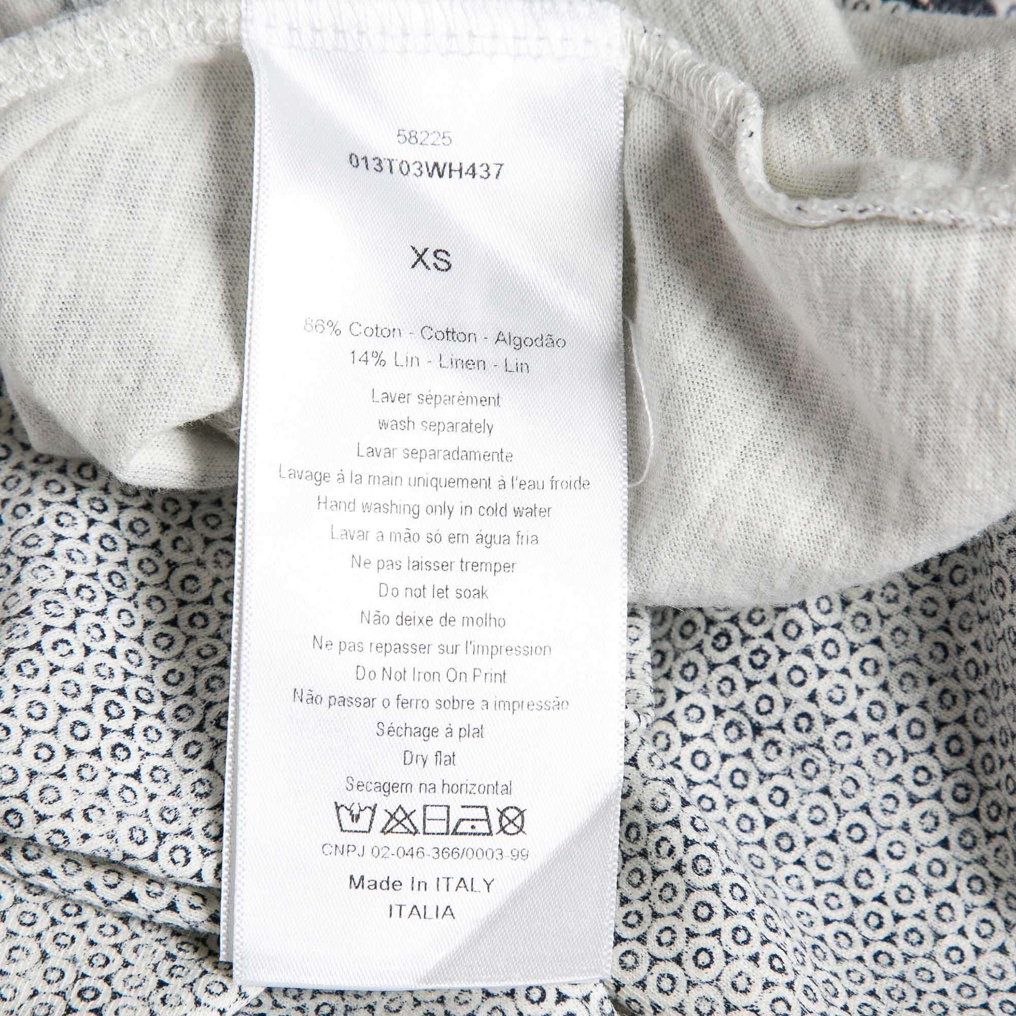 Donna Maglietta Dior bianca con stampa L'Amoureux in cotone XS