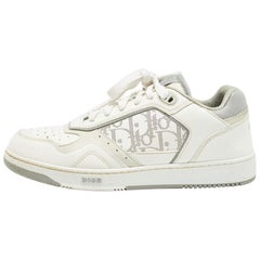Dior White Leather B27 Lace Up Sneakers Size 38