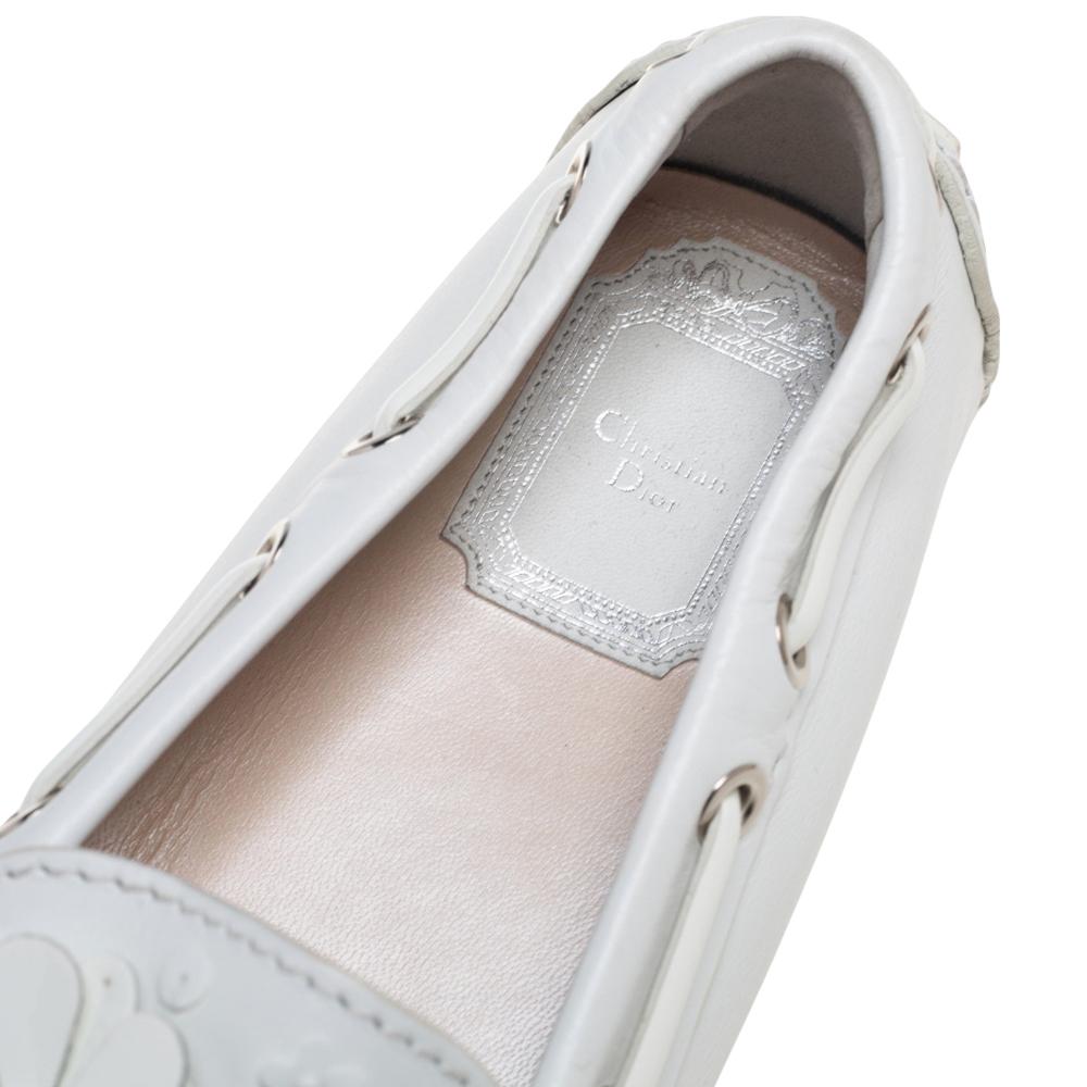 dior white loafers
