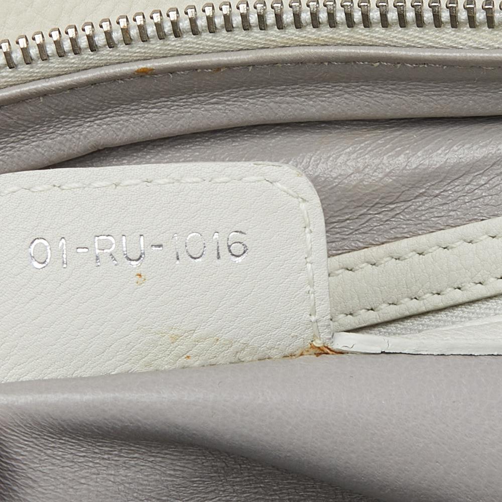Dior White Leather Large My Dior Frame Satchel 5