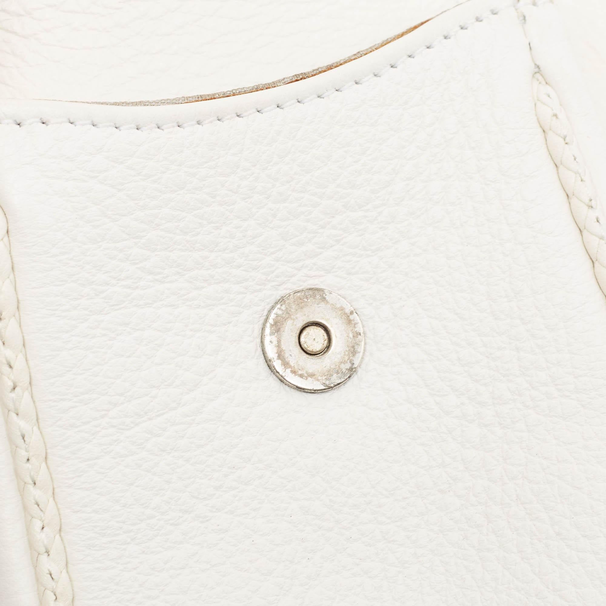 Dior White Leather Limited Edition 0118 Gaucho Alpine Saddle Bag 3