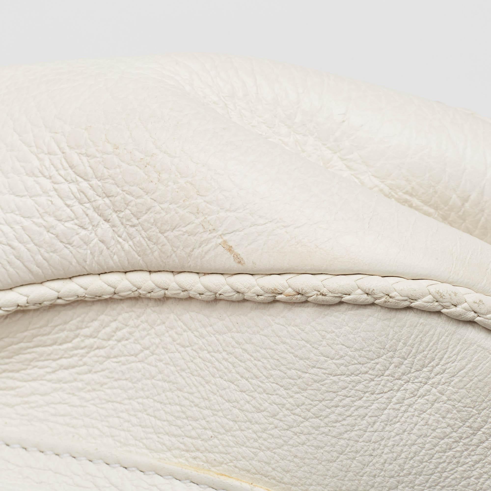Dior White Leather Limited Edition 0118 Gaucho Alpine Saddle Bag 5
