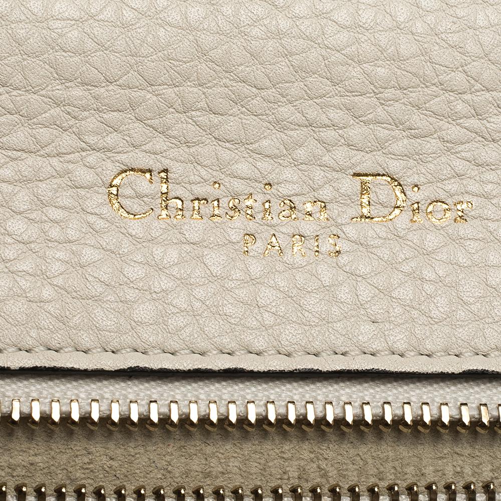 Dior White Leather Small Diorama Shoulder Bag 2