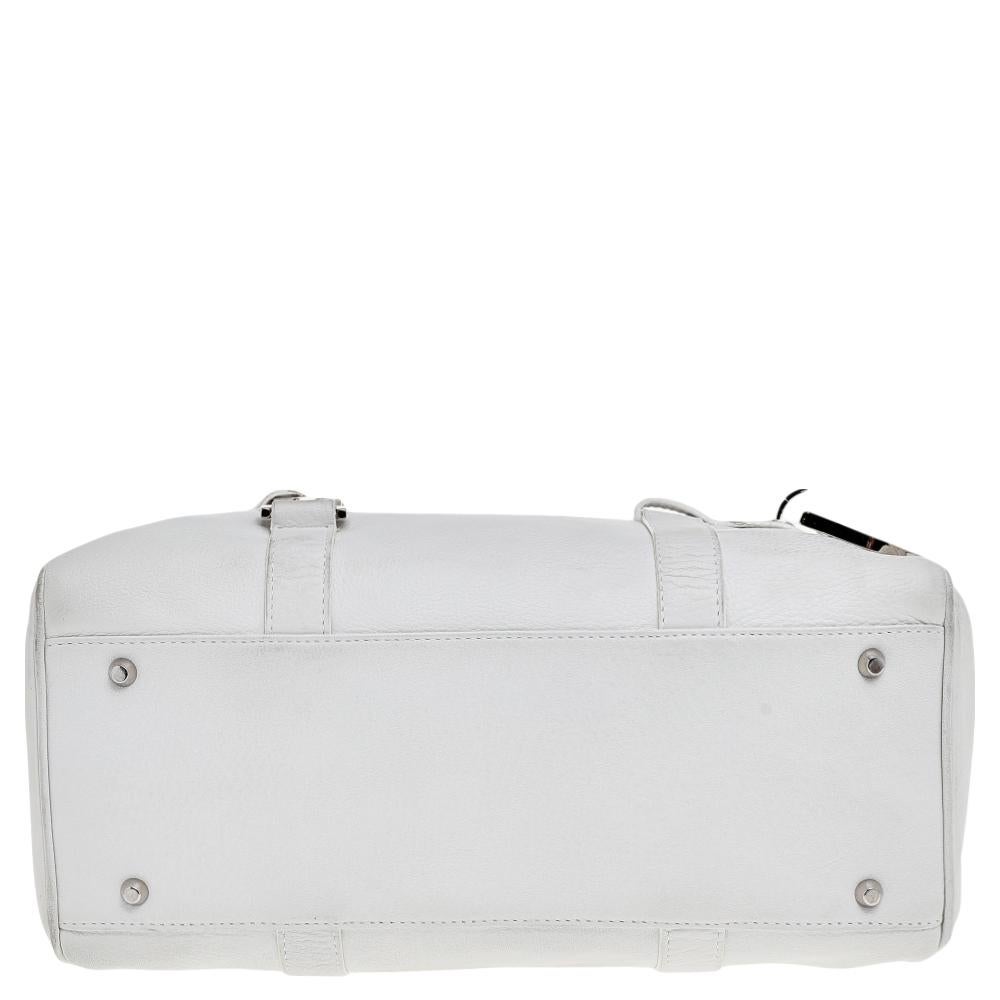dior white leather bag