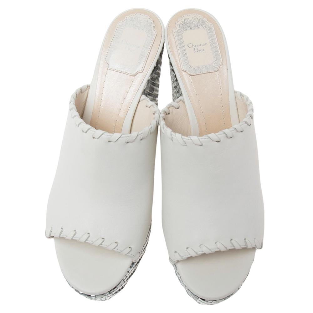 A feminine flair and a sophisticated appeal characterize these timeless Dior sandals. Crafted using quality materials, they will add an opulent charm to your look and complement many looks that you would want to create.

Includes: Original Dustbag,