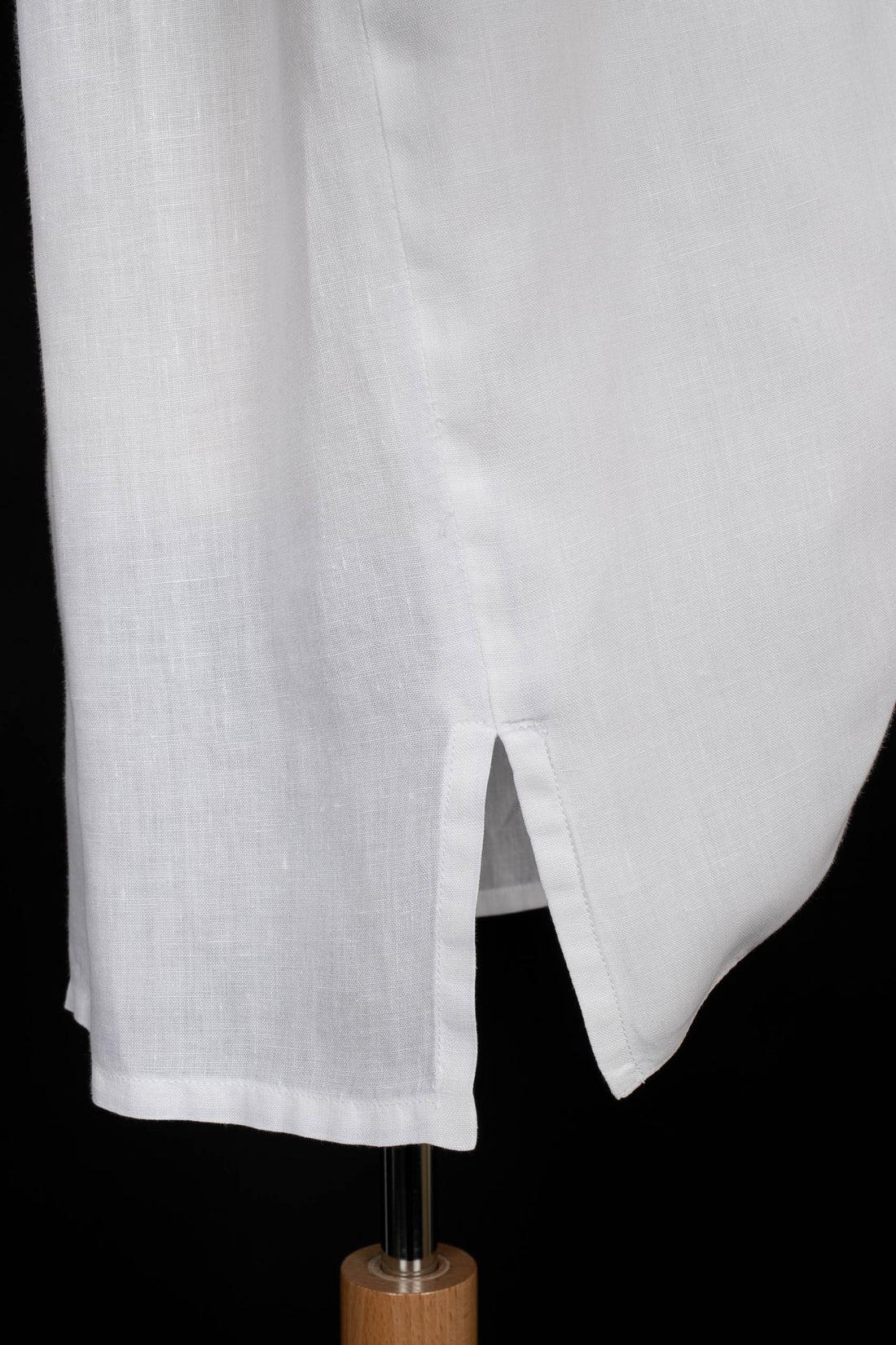 Dior White Linen Shirt For Sale 2