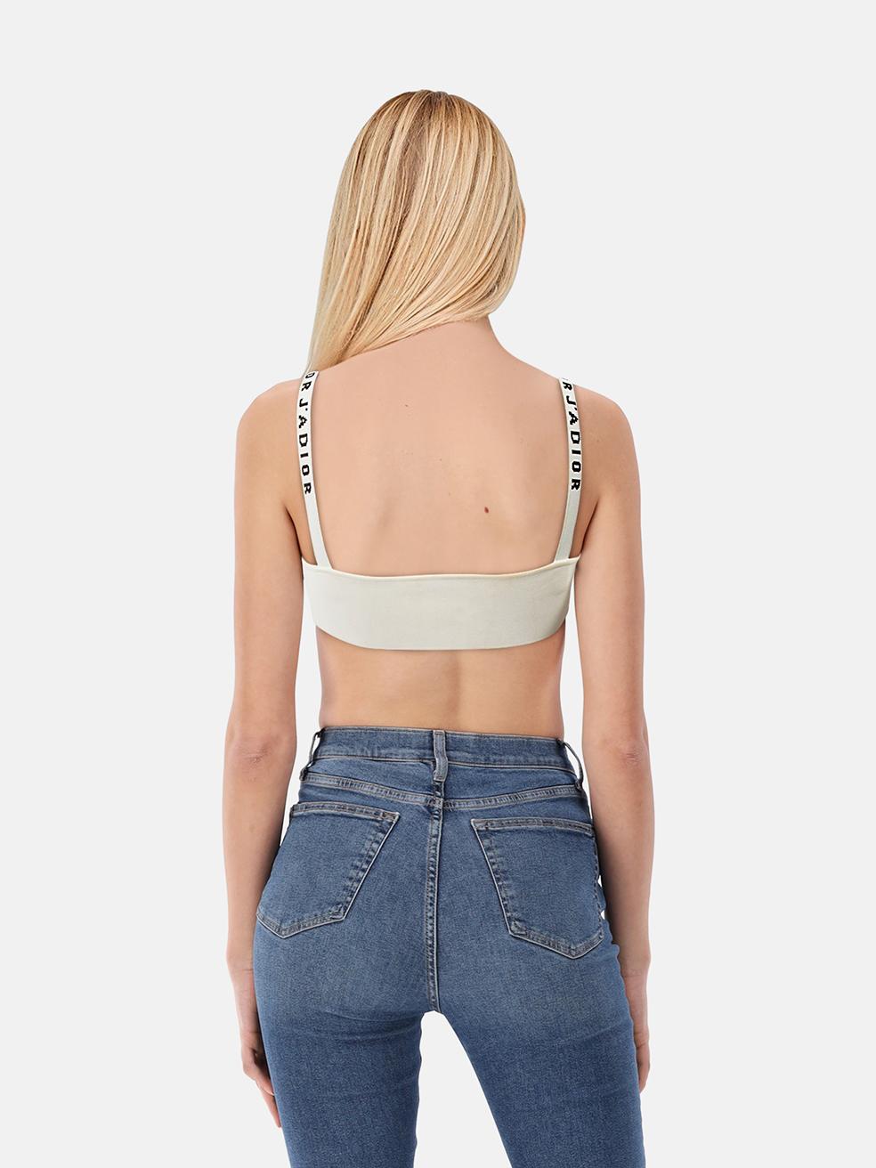 CONDITION is Good. Minor wear to the top is evident. Light signs of wear to the front, back, under both armpits and across the inside where discolouration is visible on this used Dior designer resale item. This top comes in the original dust bag.
