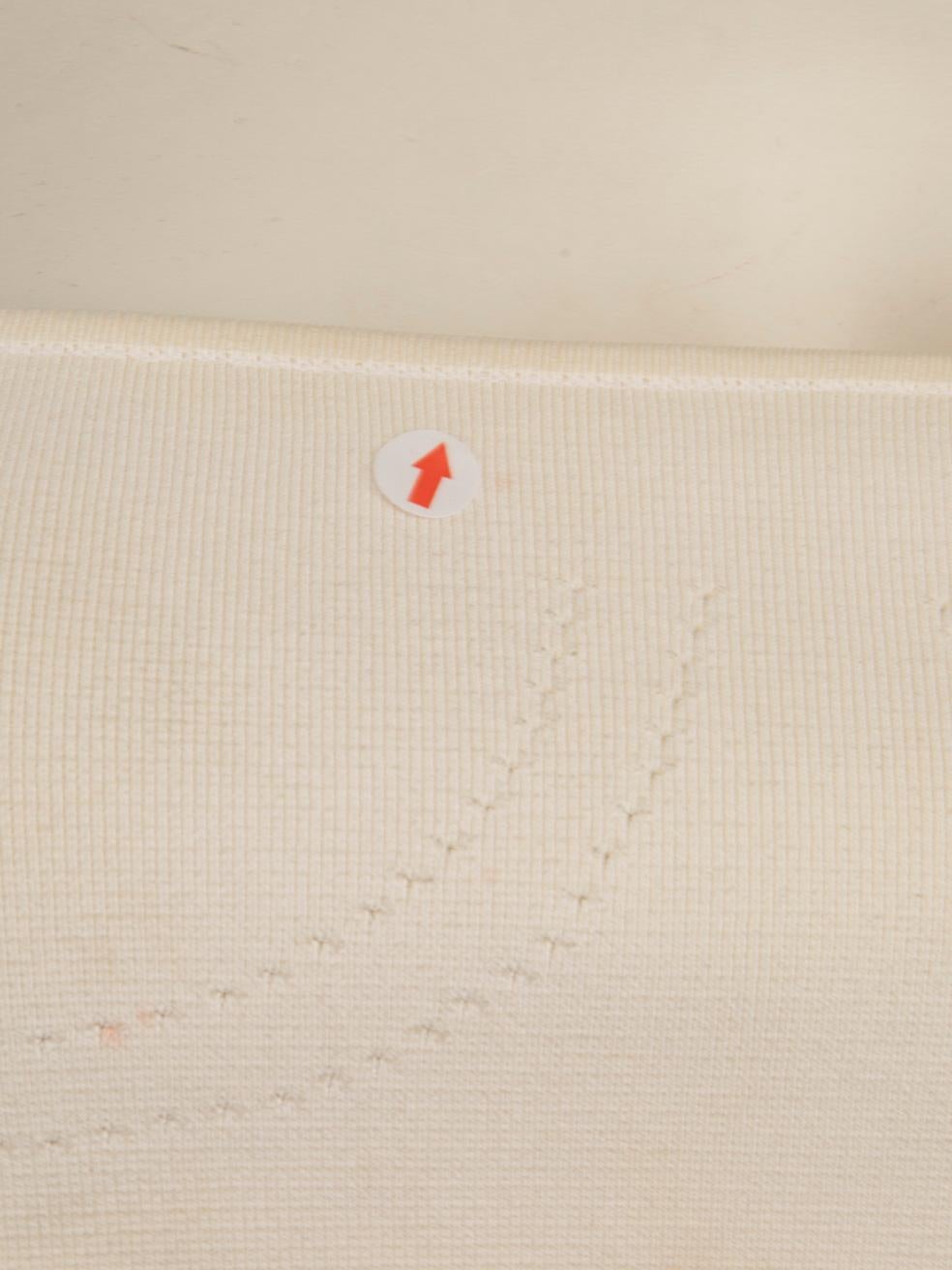 Dior White Logo Detail Bralette Size S For Sale 3