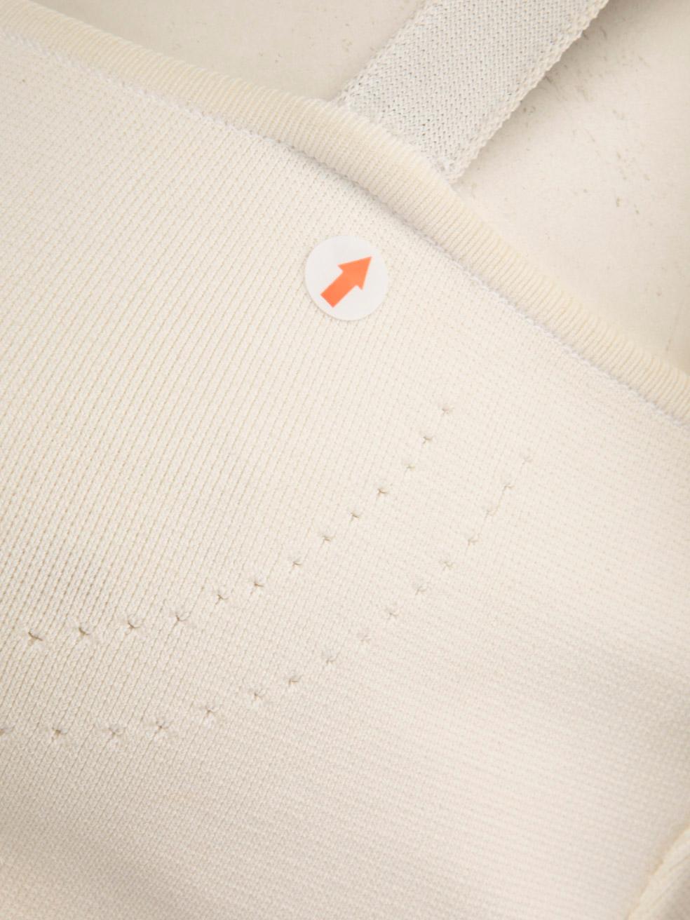 Dior White Logo Detail Bralette Size S For Sale 4