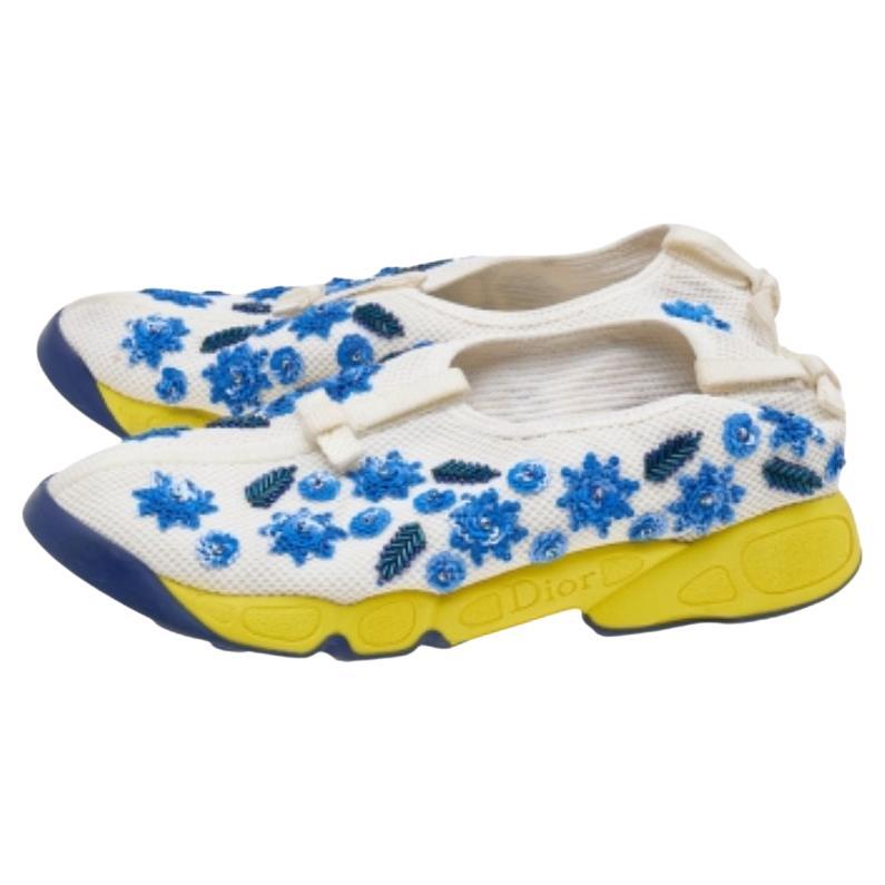 From the House of Dior, these sneakers are a beautiful creation that will elevate your style! They are made using mesh on the exterior with intricate embellishments highlighting their sturdy structure. They feature a low-top manner. Comfortable and