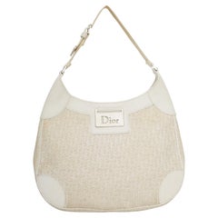 Dior White Monogram Diorissimo Trotter Shoulder Bag (2006)