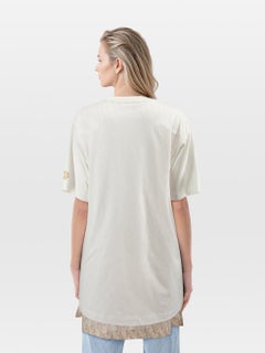 Dior White Monogram Layered T-Shirt Size M
