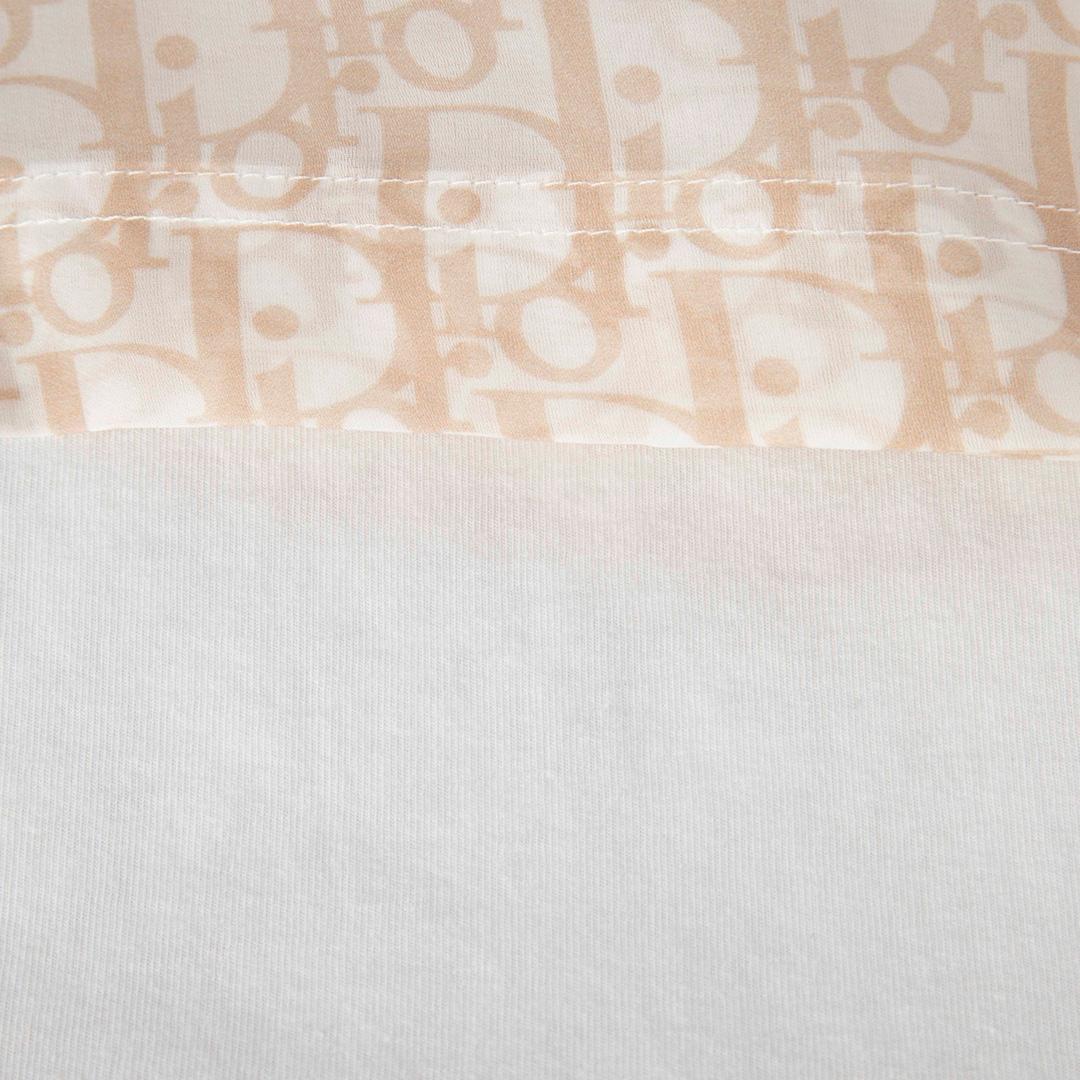Bianco Maglietta Dior White Monogram Layered Taglia M. T. I. in vendita