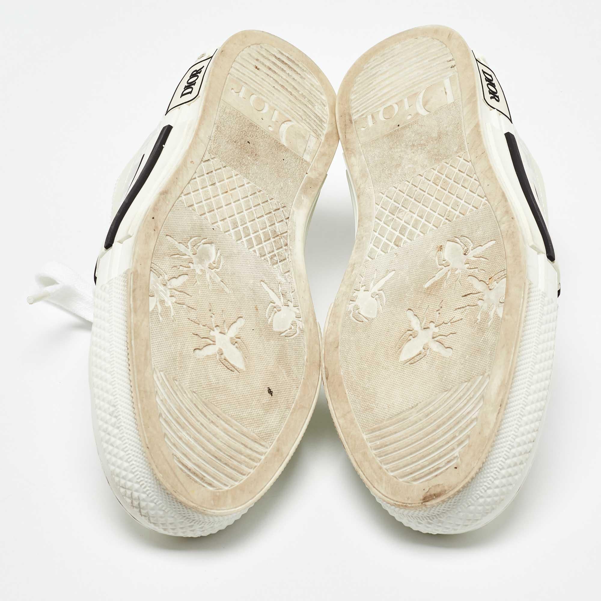 Dior Weiß Oblique Mesh and Rubber B23 Low Top Turnschuhe Größe 37,5 aus weißem Mesh im Angebot 1