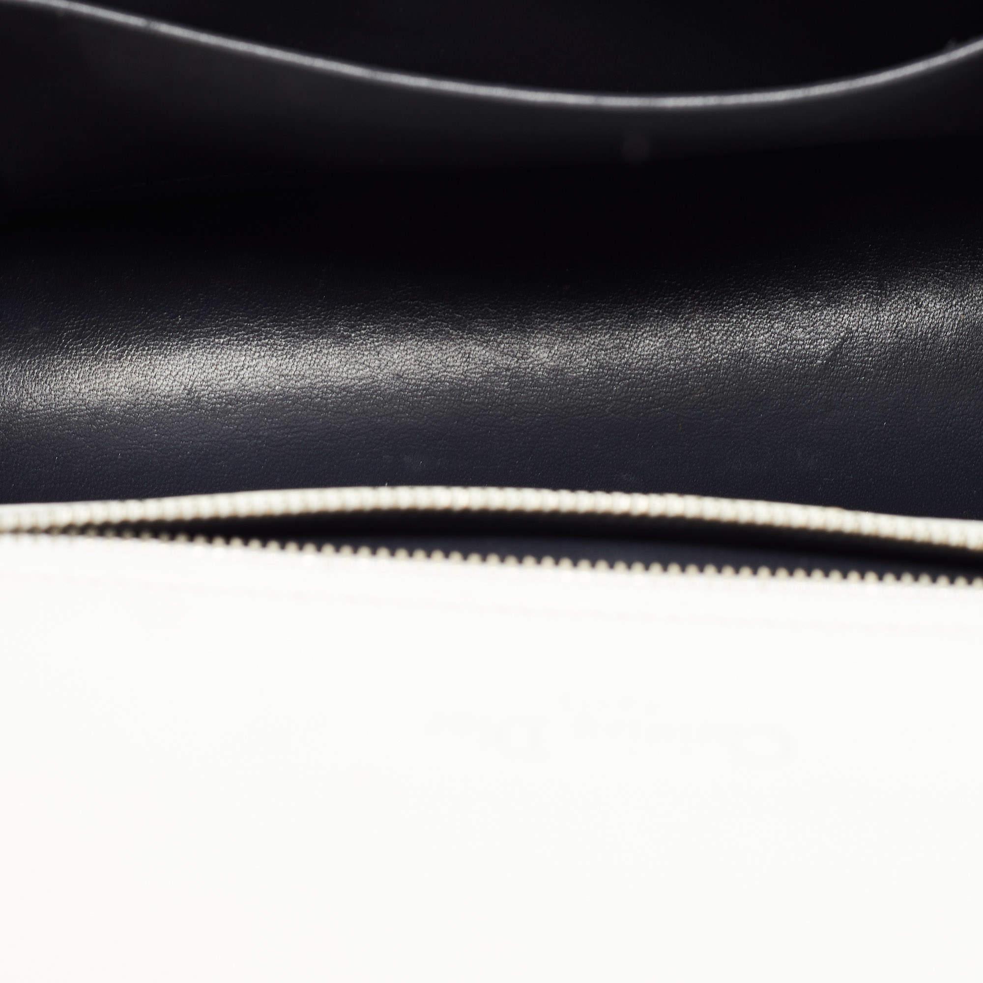 Dior White Patent Leather Small Diorama Shoulder Bag 6