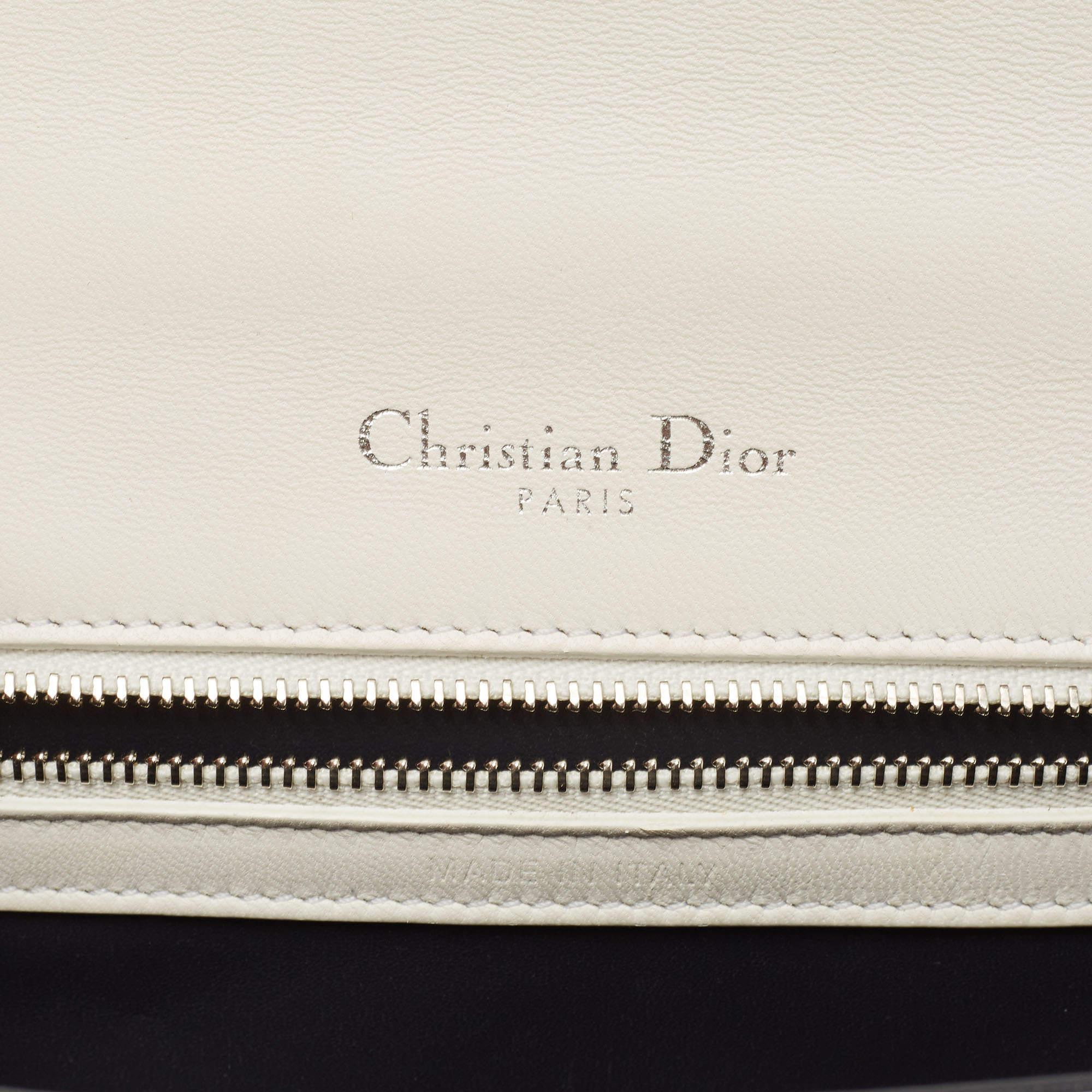 Dior White Patent Leather Small Diorama Shoulder Bag 7