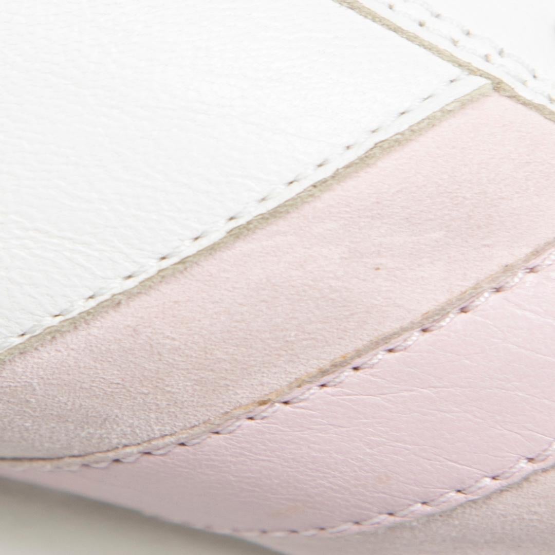 Women's Dior White & Pink Leather Trainers Size IT 41