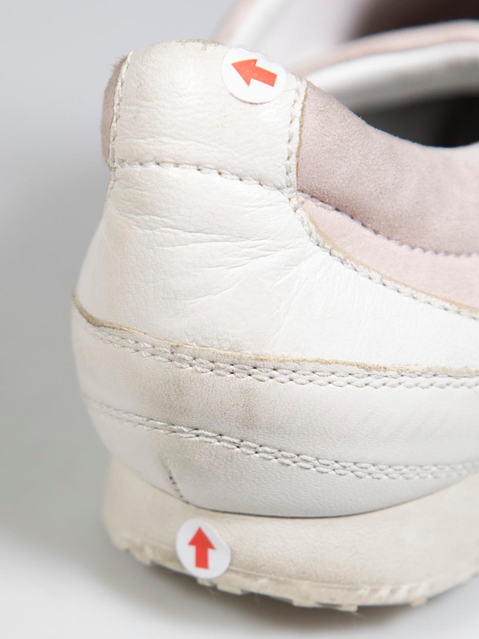 Dior White & Pink Leather Trainers Size IT 41 3