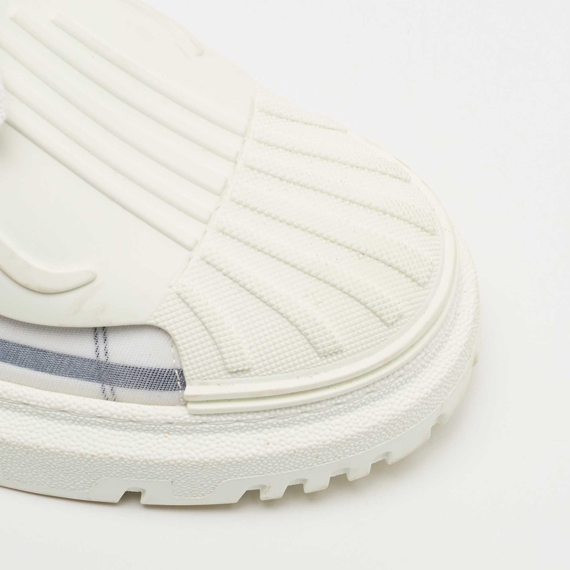 Dior - Baskets ID en caoutchouc blanc et maille technique, taille 41 2