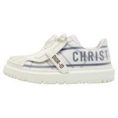 Dior Weiße Gummi- und technische Mesh Dior ID Turnschuhe Größe 41