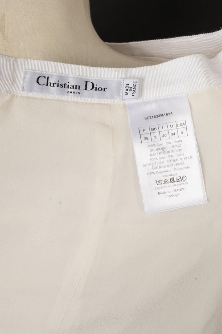 Dior White Silk and Tulle Skirt, 2005 For Sale 3