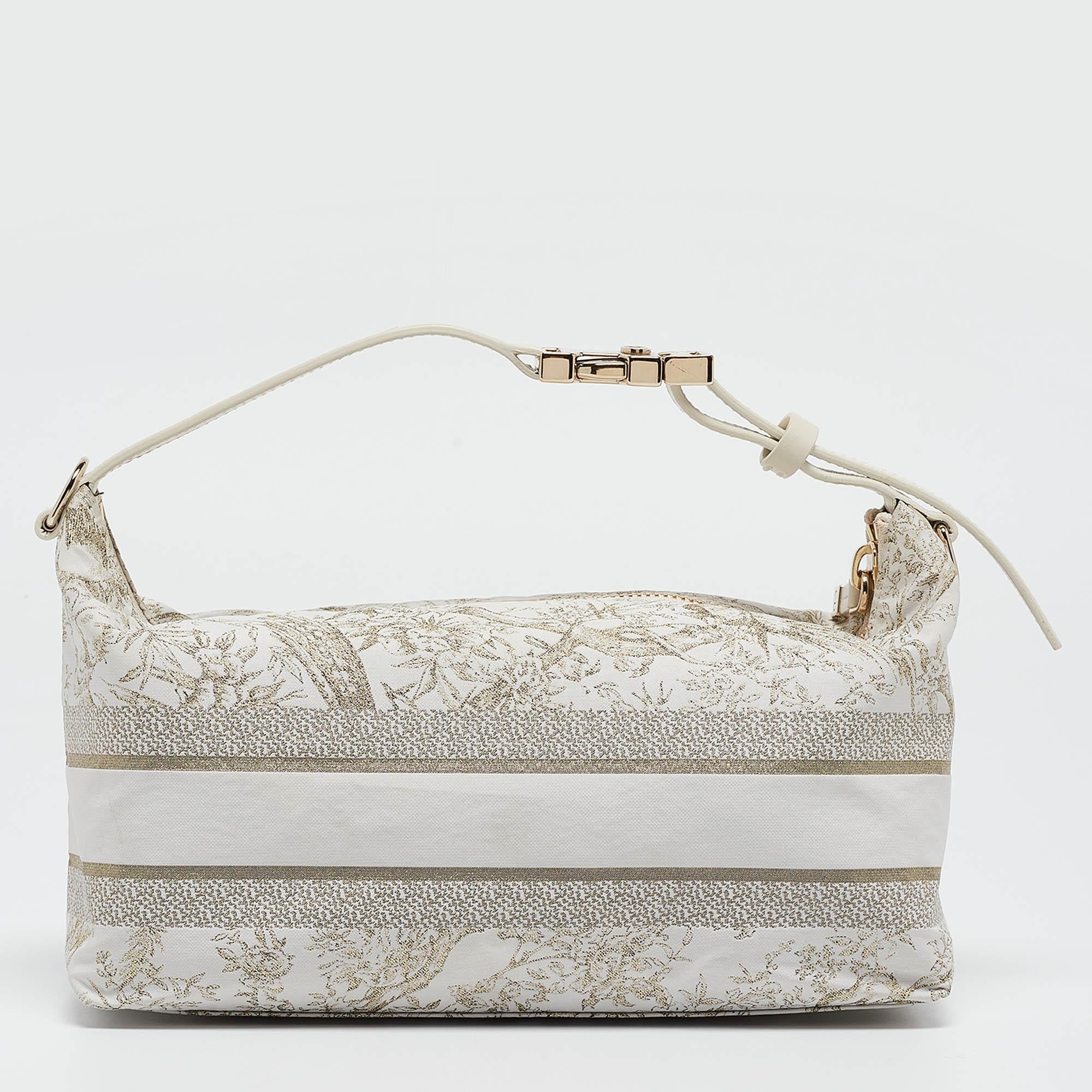 Women's Dior White Toile de Jouy Travel Nomad Pouch