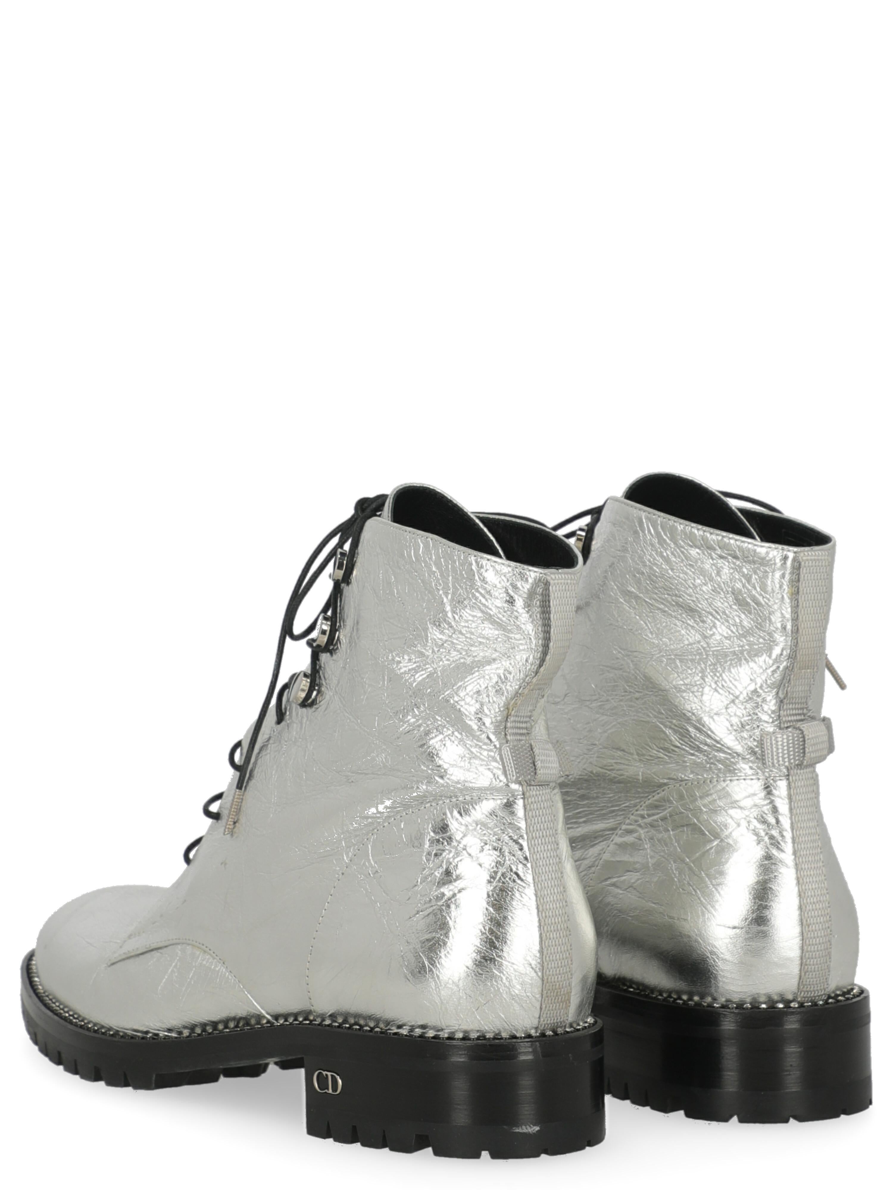 dior silver boots