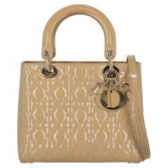 Dior  Women Handbags Lady Dior Beige Leather