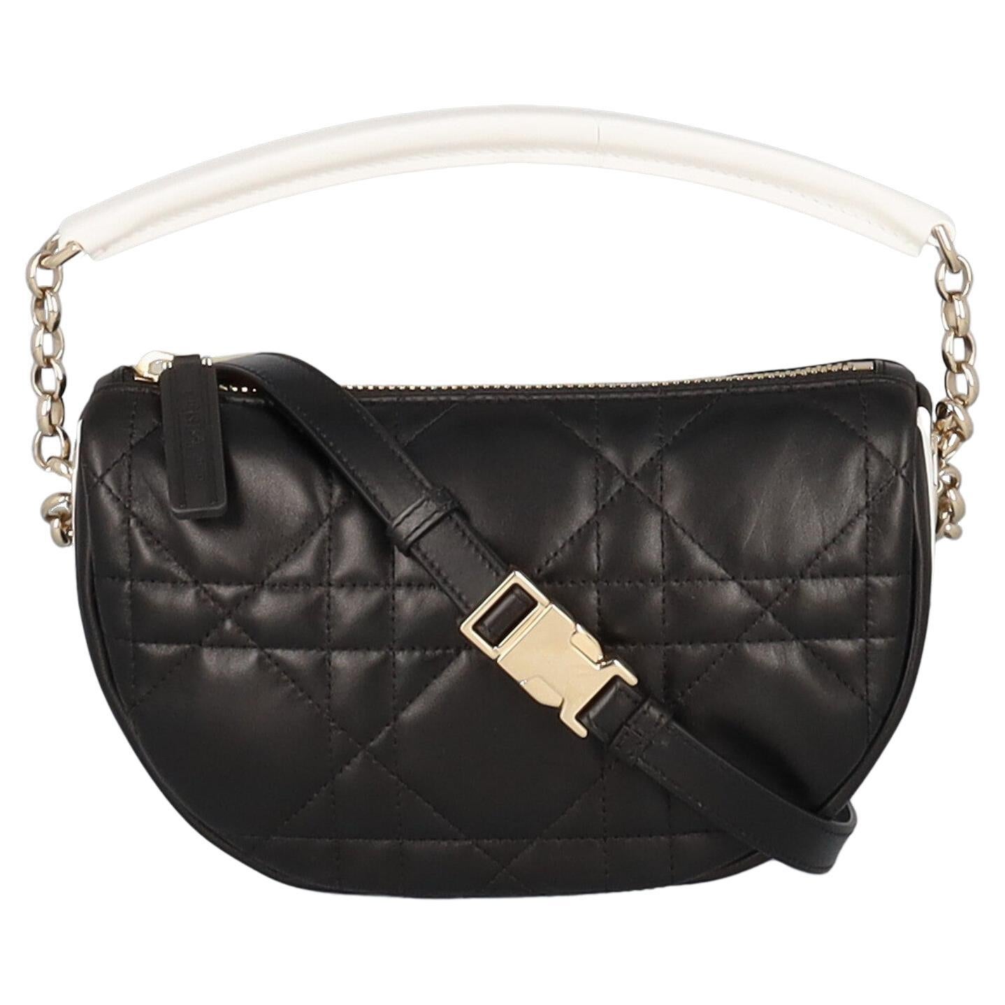 Dior Women Shoulder bags Black Leather  For Sale
