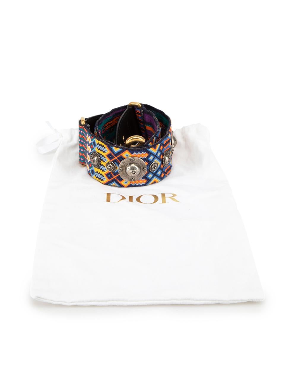 Dior Women's Aztec Pattern Studded Bag Strap 3