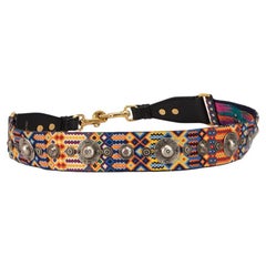 Dior - Saddle Belt Blue Dior Oblique Jacquard, 20 mm - Size 80 - Women