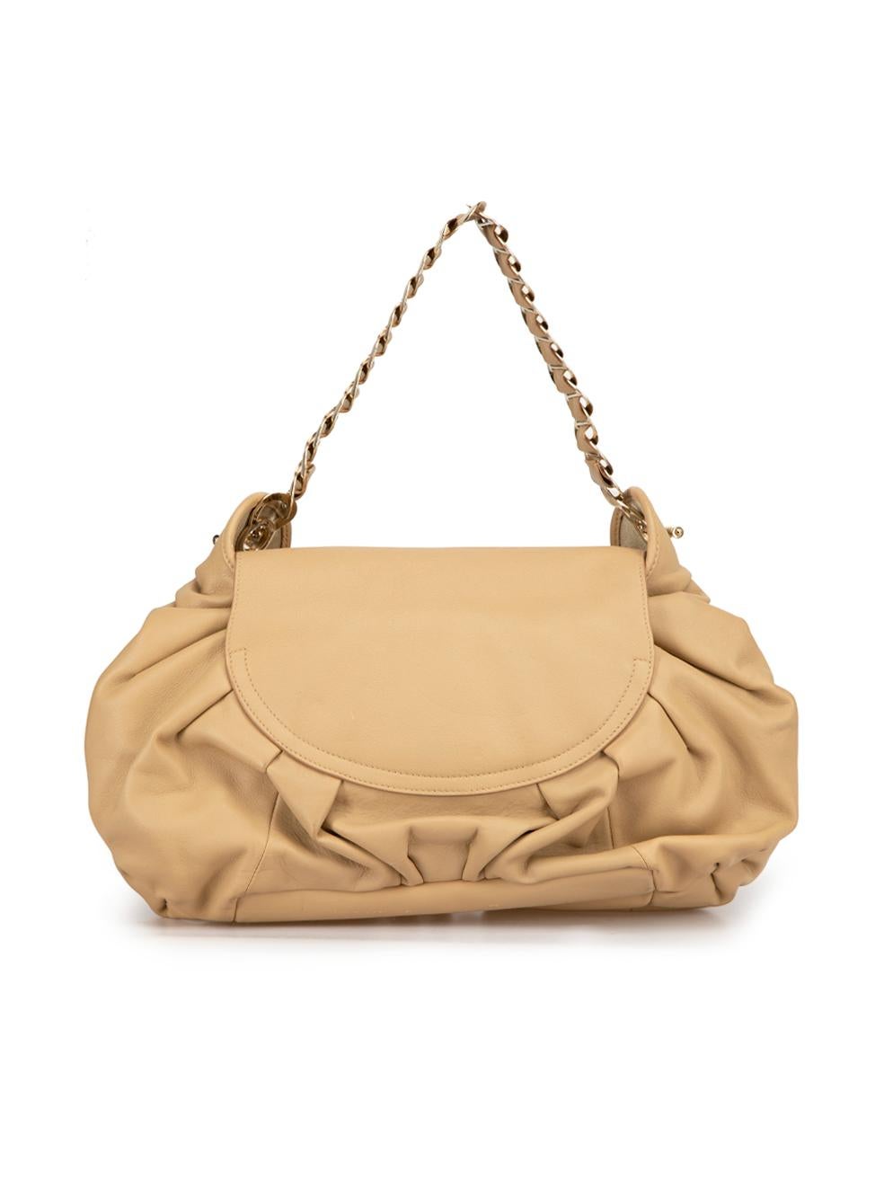 Dior Women's Beige Leather Jazz Club Shoulder Bag In Good Condition For Sale In London, GB