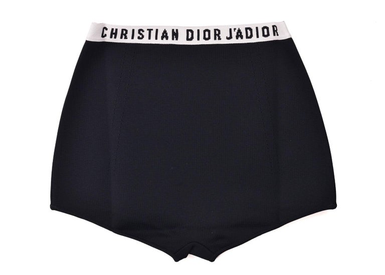 Dior Women's Black Cotton J'Adior Logo Band Underwear For Sale at ...