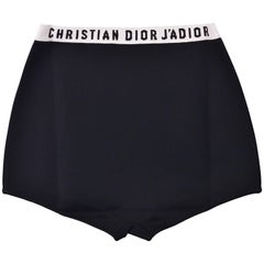 Dior - Soutien-gorge en coton noir à logo pour femmes « J''Adior