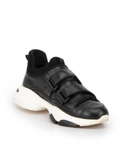 Dior Women's Black Leather D-Wander Trainers