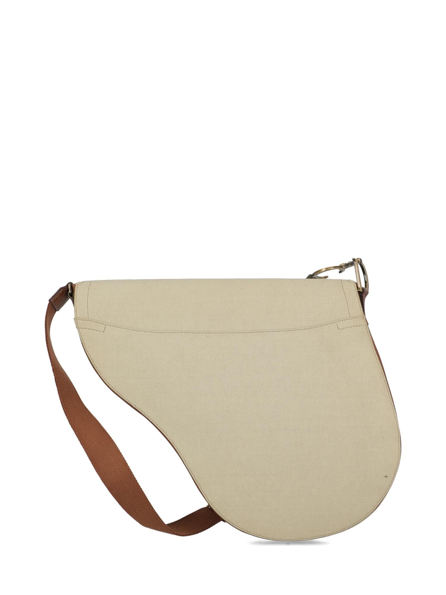 Dior Women's Crossbody Bag Saddle Beige/Brown Leather  In Good Condition For Sale In Milan, IT