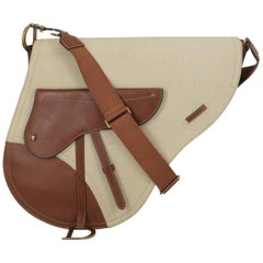 Dior Women's Crossbody Bag Saddle Beige/Brown Leather
