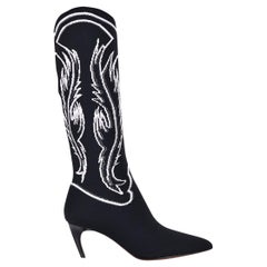 Dior Women's Dior Spirit Jacquard Knit Mid Calf Boot