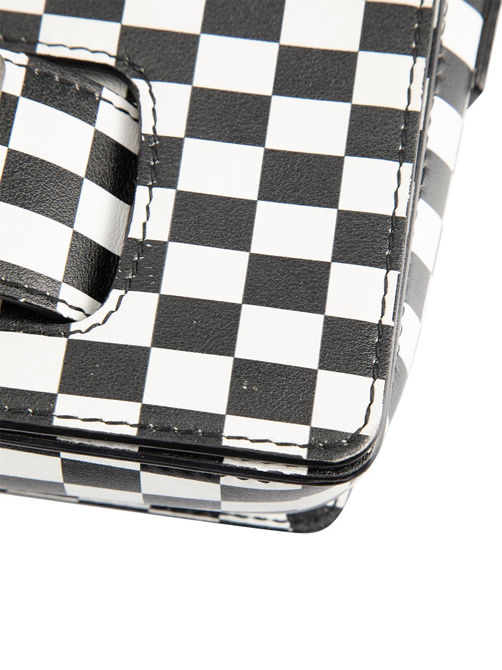 Dior Women's Dio(r)evolution SS2018 Black & White Calfskin Checkered Flap Bag 2