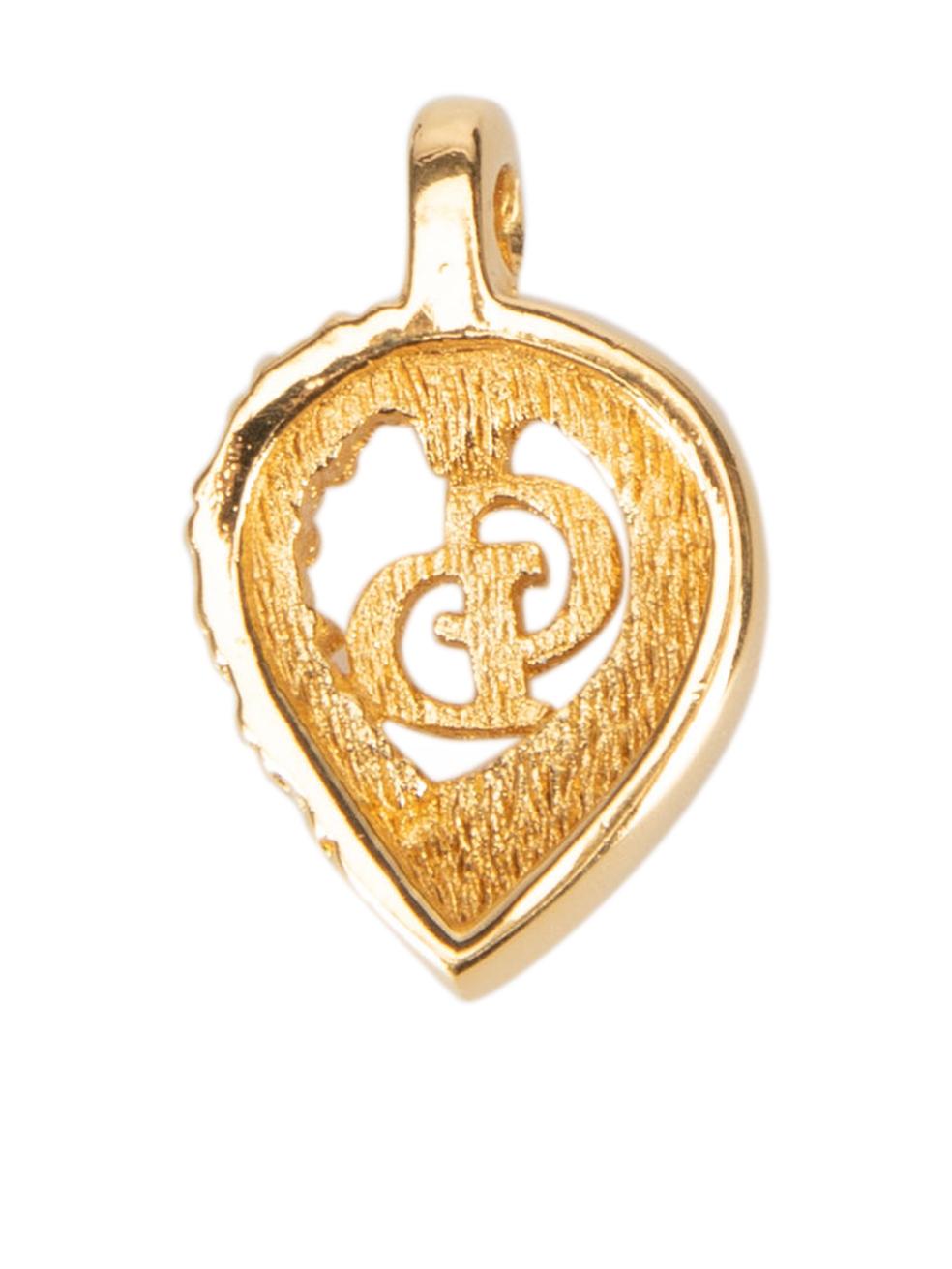 Dior Pendentif en or et pierres précieuses CD pour femme Bon état - En vente à London, GB