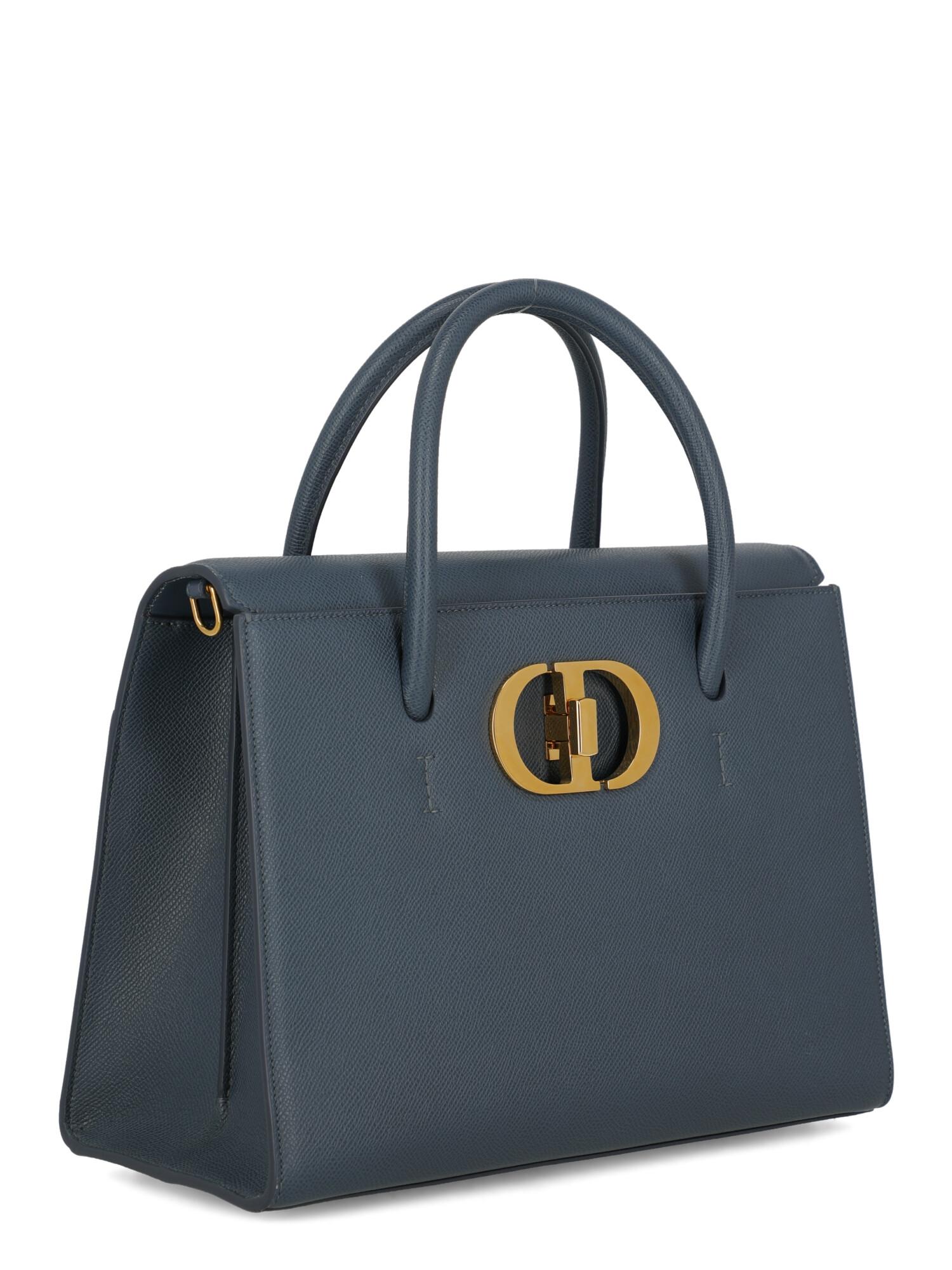 Black Dior Women's Handbag Navy St. Honorè Leather