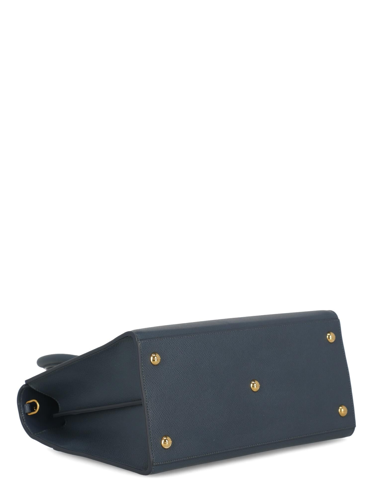 Dior Women's Handbag Navy St. Honorè Leather 1