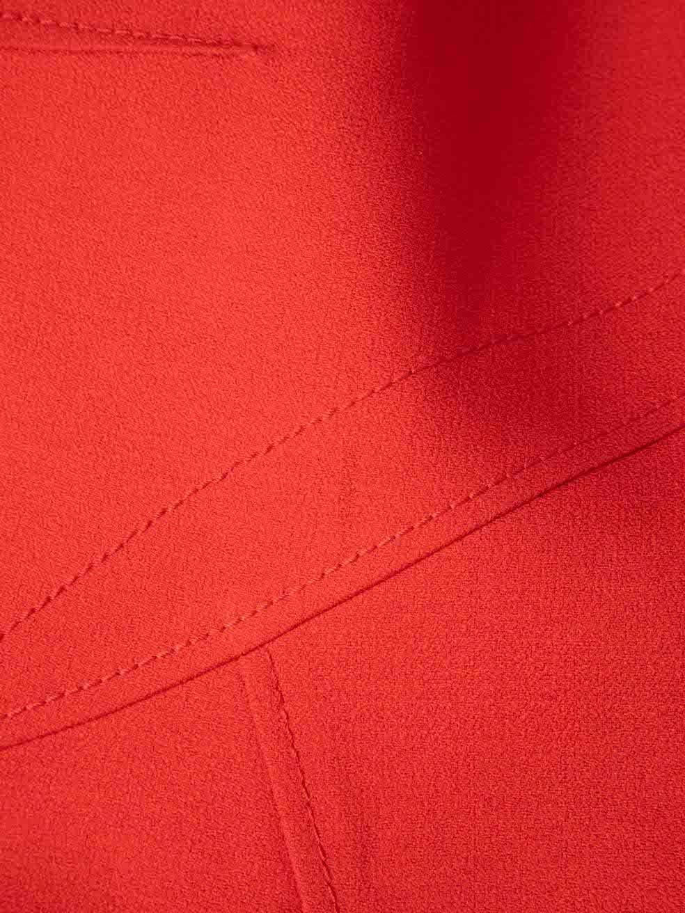 Dior Women's Red Zip Front Mini Dress 2