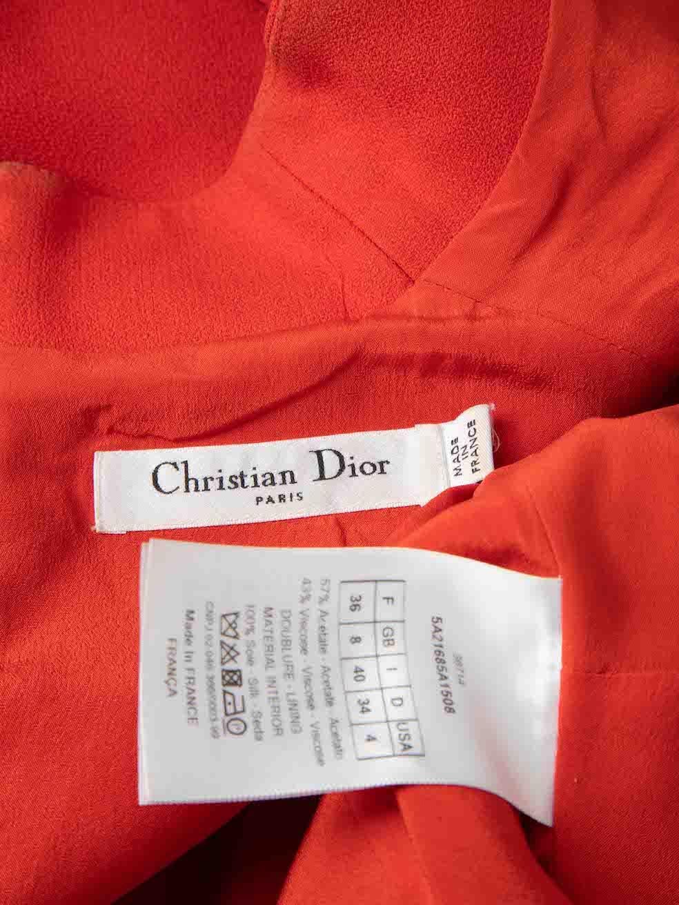 Dior Women's Red Zip Front Mini Dress 3