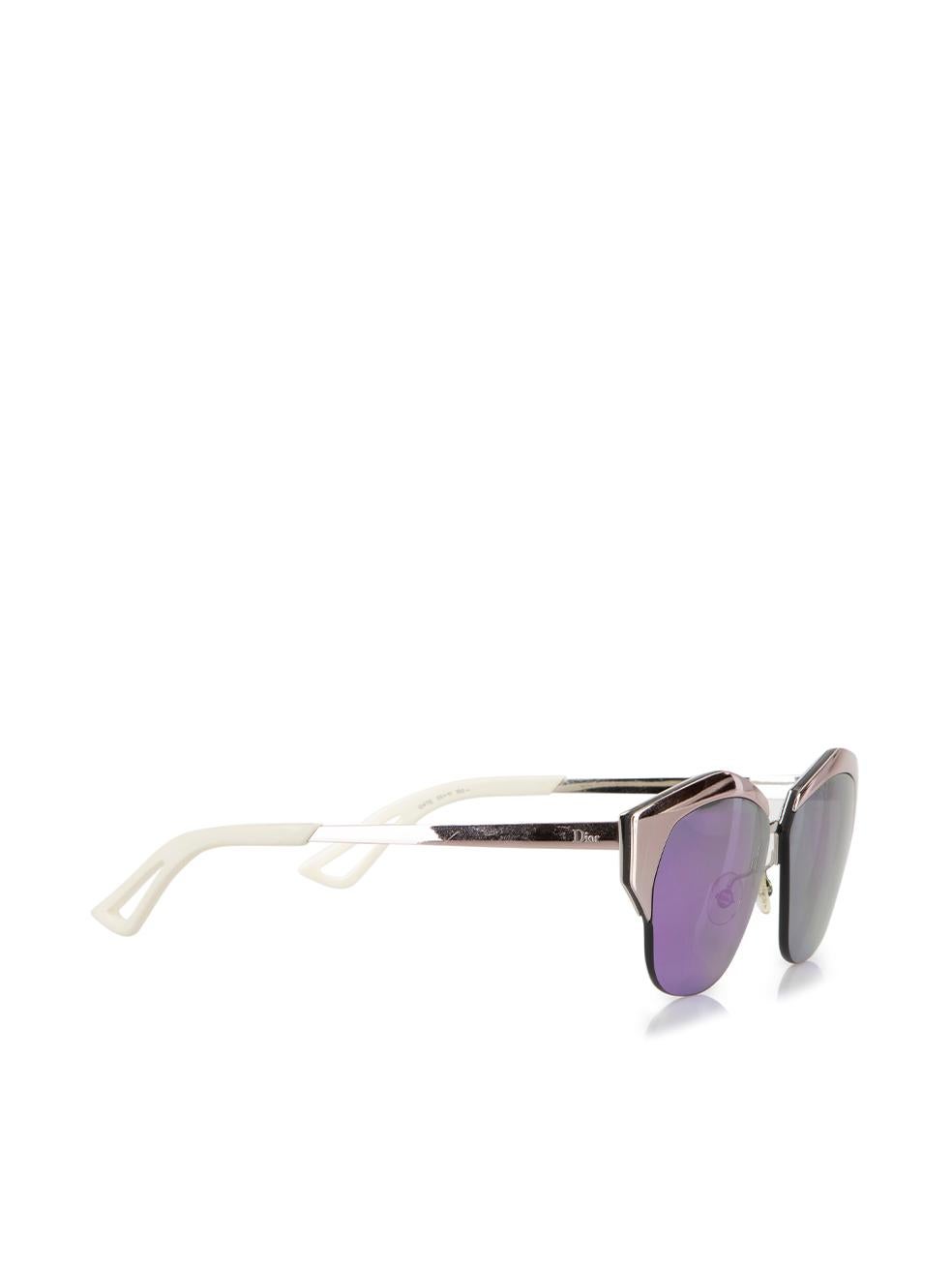 CONDITION is Very good. Minimal wear to sunglasses is evident. Minimal wear to the arms which are a little scuffed and the frame around the lens on this used Dior designer resale item. This item includes the original case which is visibly peeling