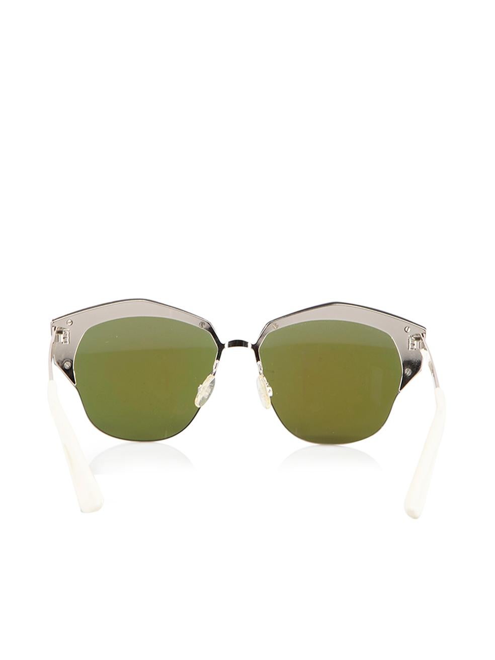 Dior Women's Silver & White Mirrored Sunglasses 1