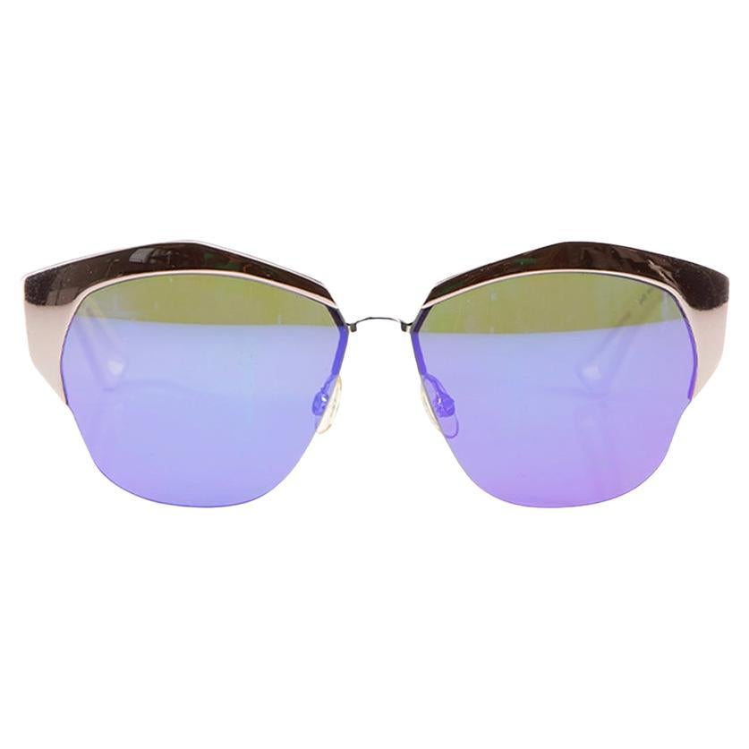 Dior Women's Silver & White Mirrored Sunglasses