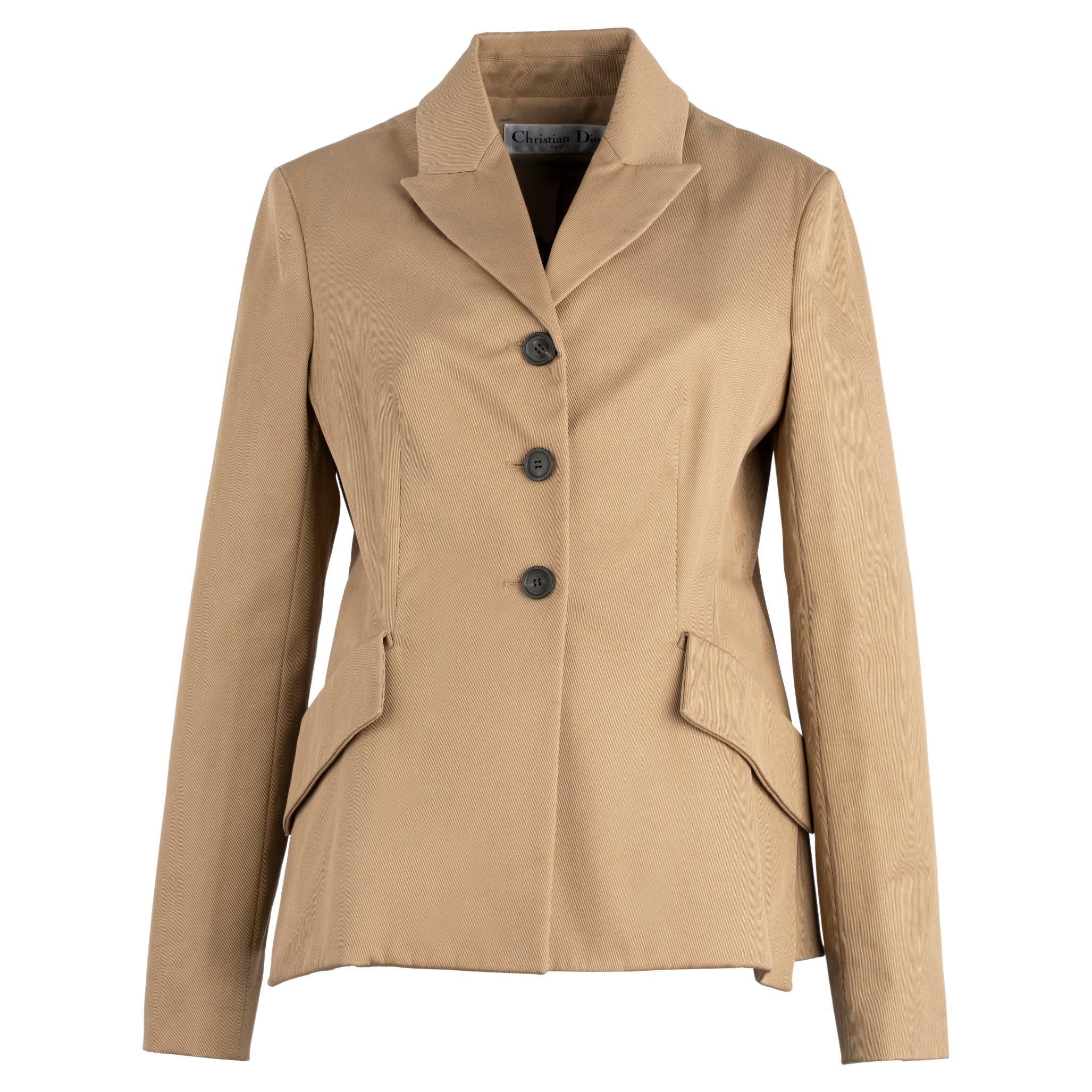 Dior Womens Tan Bar Jacket 38 FR