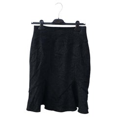 Dior Wool Mid-Length Skirt in Black